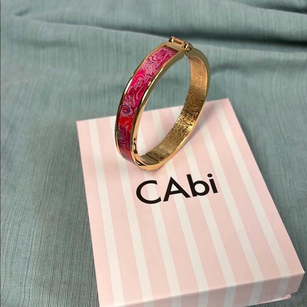 CAbi Gold Bracelet with Pink Accents
